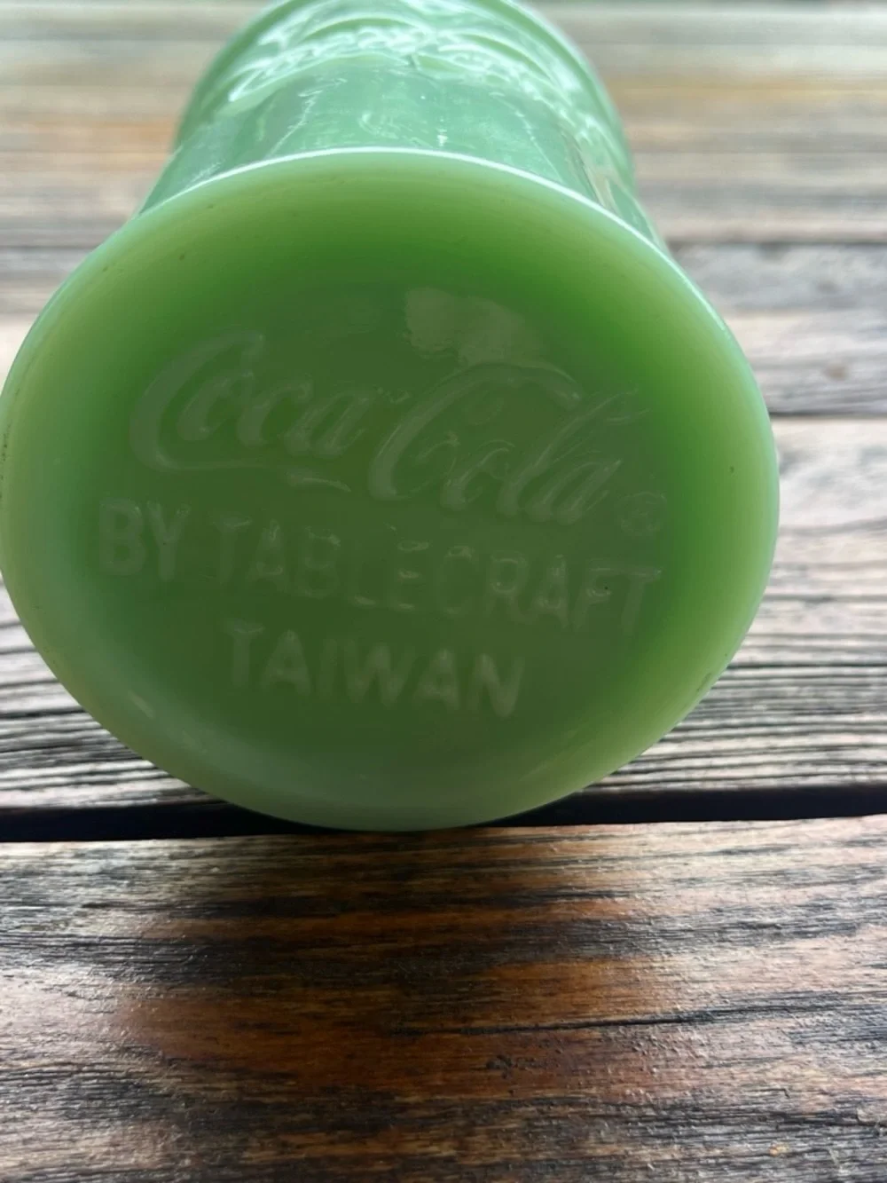 Coca Cola Pale Mint Sugar Diner Style Canister with Metal Lid